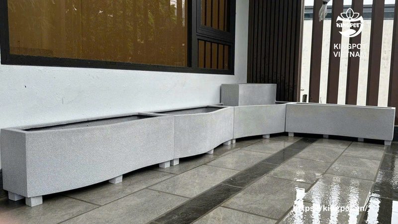 Chậu cong - Chậu Composite Kingpot -  Công Ty Cổ Phần Kingpot Việt Nam